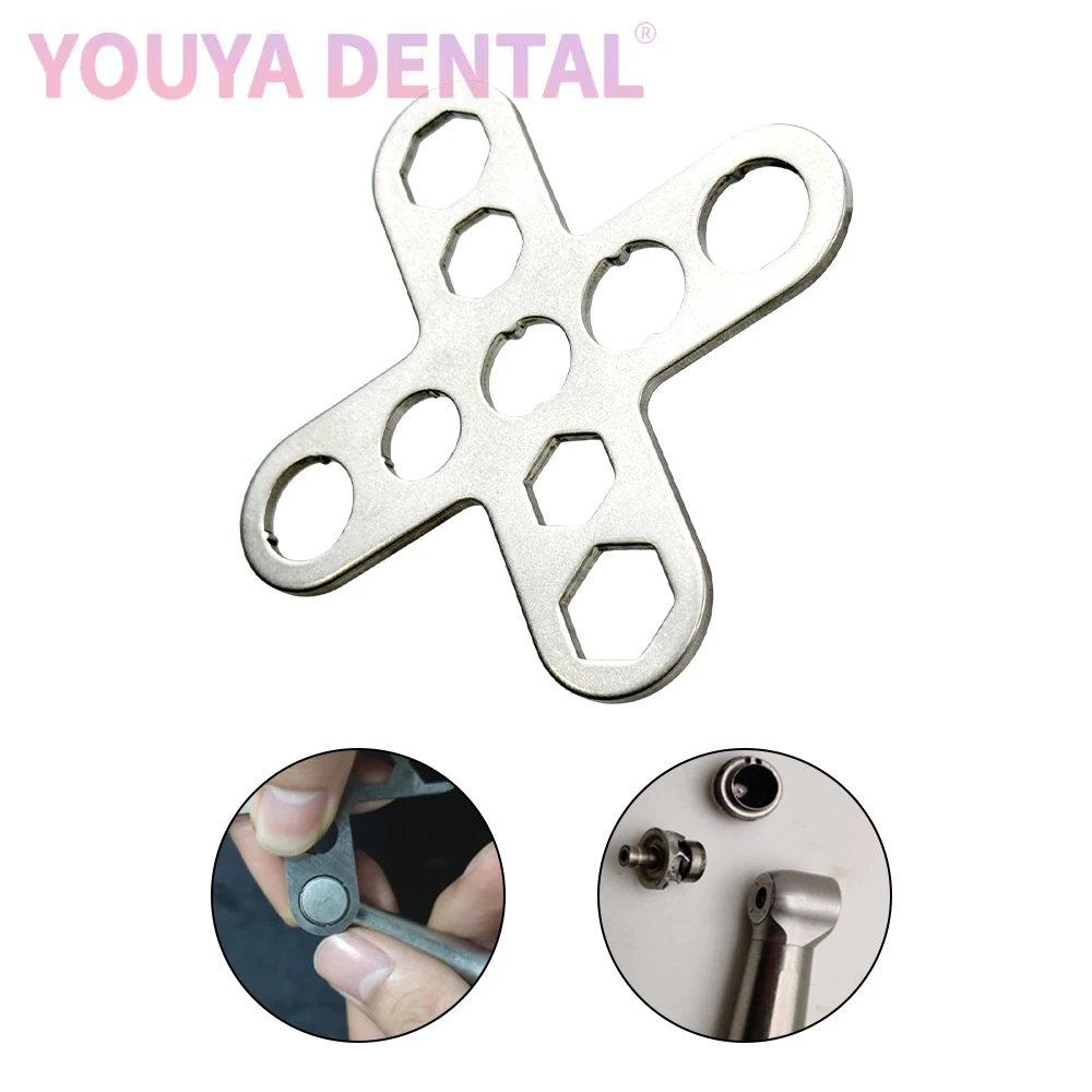 

1 Pcs Dental High-Speed Turbine Handpiece Wrench Implant Motor Sleeve Rotor Shaft Spindle Back Cover Repair Disassembly Tool