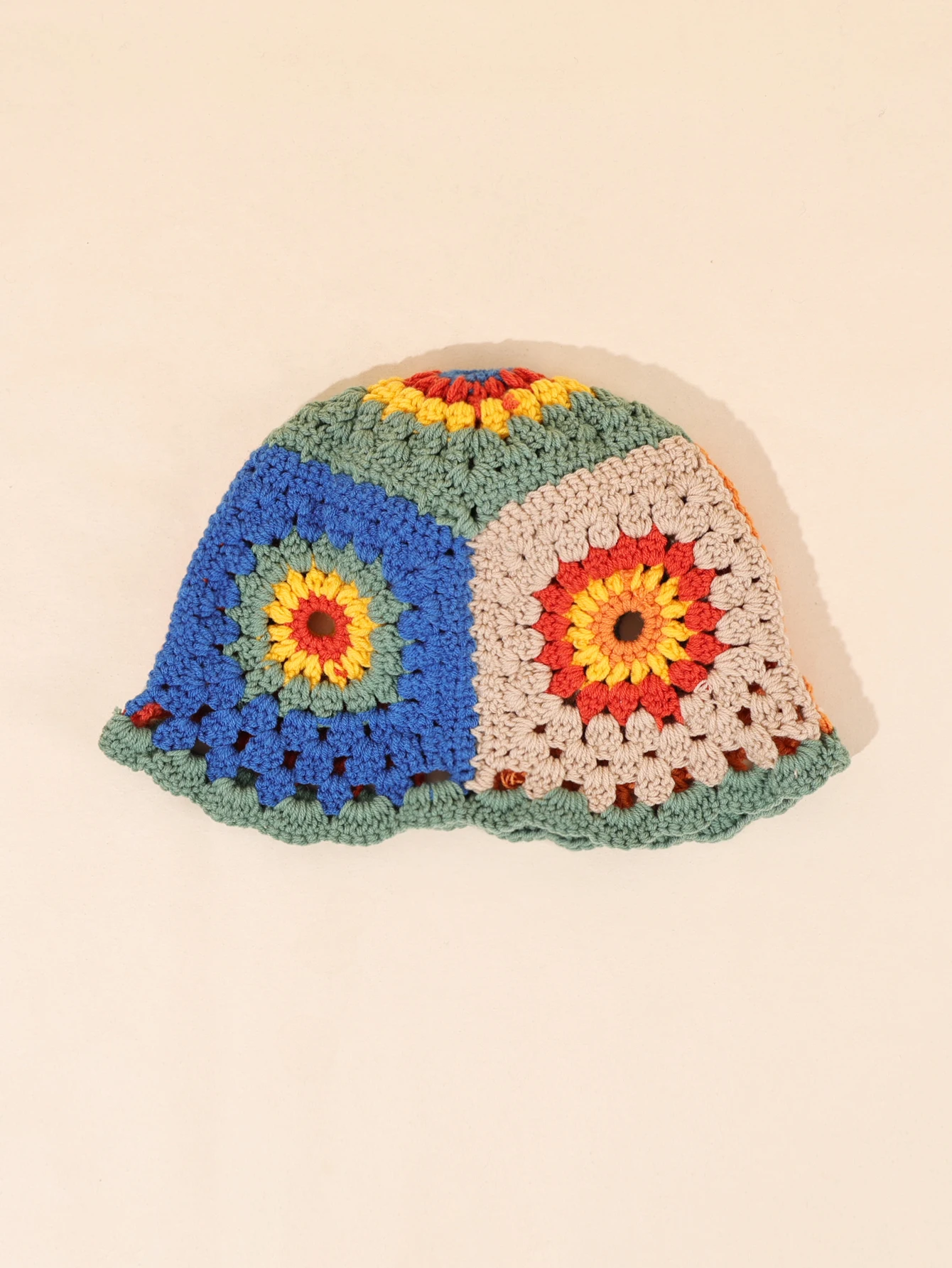 1PCAالخريف/الشتاء الدافئة الجوف اليدوية محبوك قبعة المرأة صياد قبعة خليط النمط الوطني محبوك حوض قبعة #5