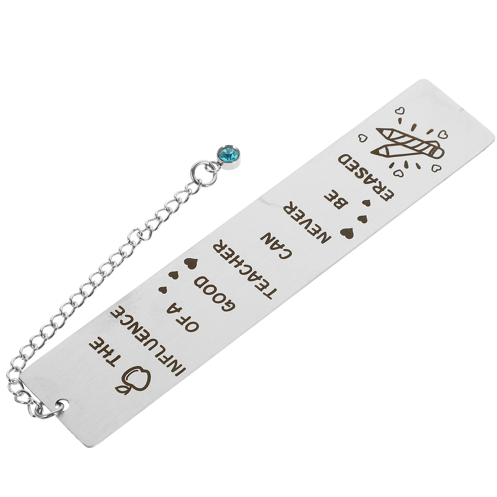 Engraved Bookmark Pretty Bookmarks for Teacher Creative Aesthetic Teachers Markers Reading List Metal Books