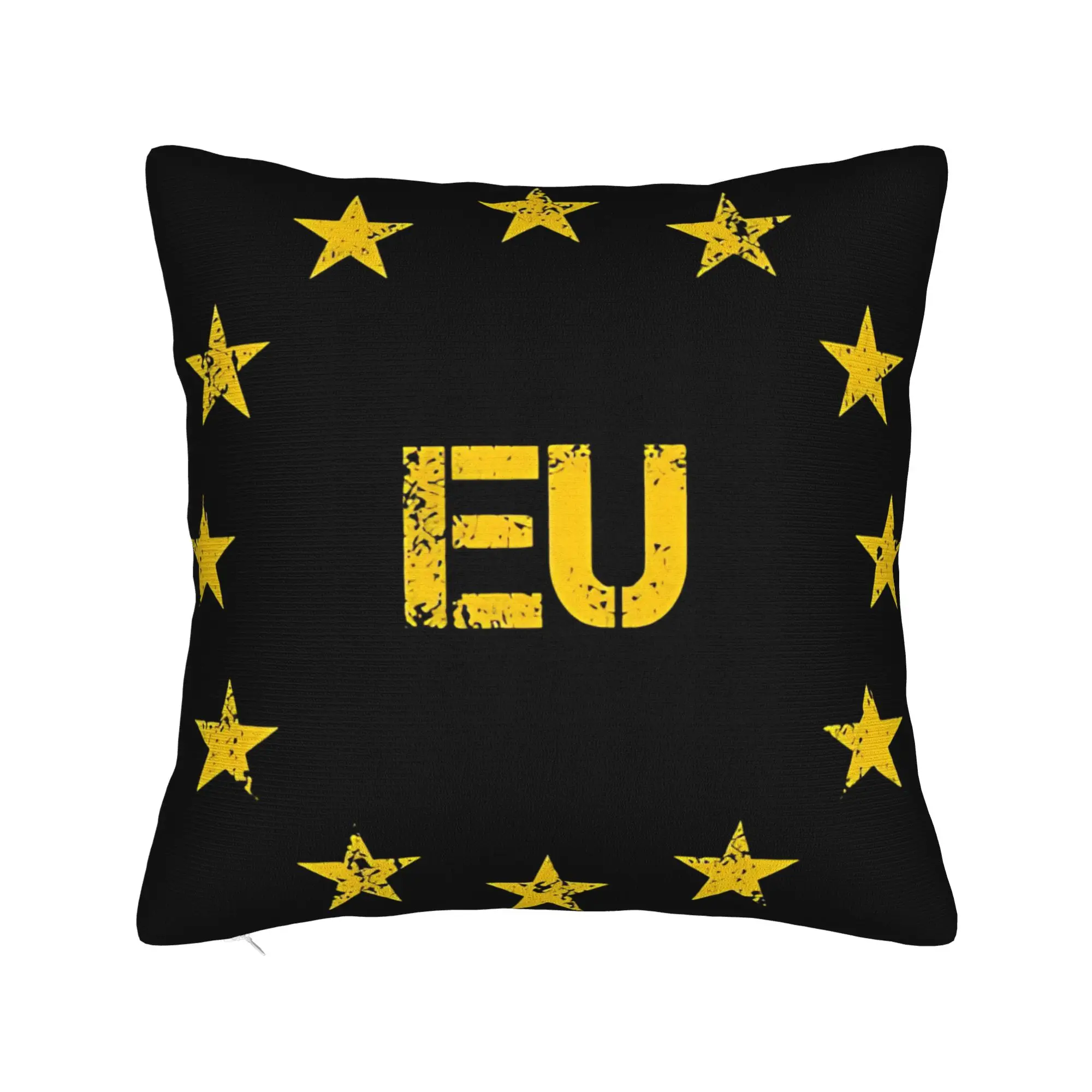 the official flag of the EU Europe Pillow Case  Funny Pillow Cover Comfy Pillowcases For Wedding Party Home Decor
