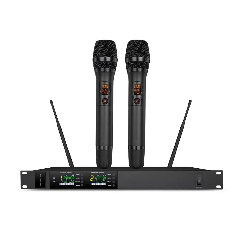 

DM102 New Arrival Professional Wireless Microphone Handheld / Lavalier / Ear Microphone For Singing