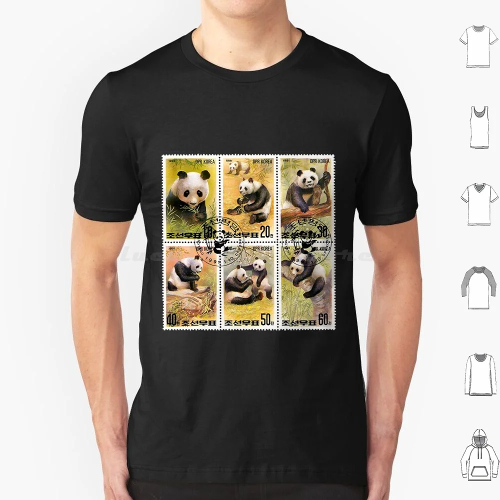 Dprk Korean Pandas 1991 T Shirt Cotton Men Women DIY Print Dprk Korean Panda Pandas Cute Kawaii Black And White Wwf Kim Jong