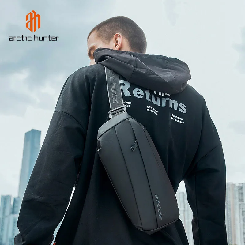 Imagem -03 - Arctic Hunter-bolsa de Peito Oxford Impermeável para Homens e Mulheres Bolsa Crossbody Simples Bolsa de Ombro Multifuncional Moda