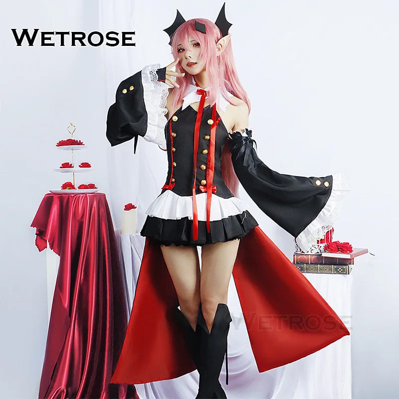 【Wetrose】테페스 코스프레 의상: 오와리 노 세라후 완전 세트, 할로윈 뱀파이어 메이드 코스튬 추천 리뷰