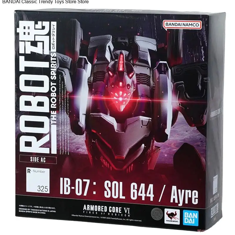 จุดโดยตรง Bandai ต้นฉบับอะนิเมะ ARMORED CORE 4 รุ่น ROBOT SPIRITS IB-07: SOL 644/Ayre Action Figure ของเล่นสําหรับของขวัญเด็ก