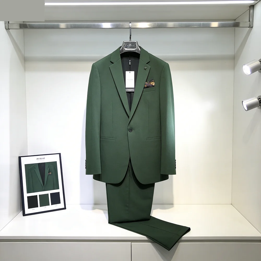 

Мужской свободный костюм больших размеров для деловых встреч, свадеб и торжественных мероприятий, высококачественный, для бизнеса и свадеб