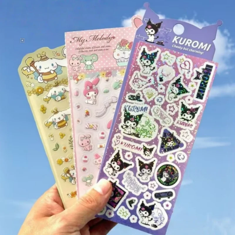 24-piezas-lote-de-pegatinas-sanrio-kuromi-melody-cinnamoroll-pegatinas-creativas-para-albumes-de-recortes-pegatinas-decorativas-para-diario-etiquetas-adhesivas-para-albumes