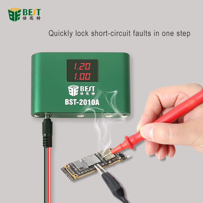 BST-2010A 10A Short Killer PCB Motherboard Short Circuit Burning Short-Circuit Detector Repair Tools Box For Mobile Phone Laptop