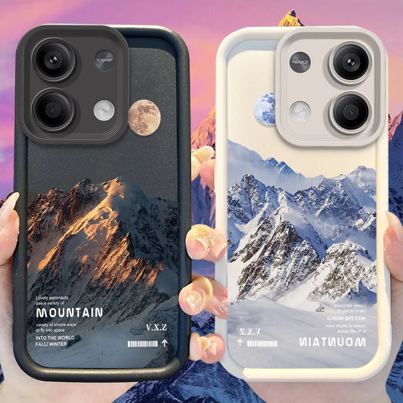 

Sunset Snow Mountain Soft Case for Xiaomi Redmi Note 13 12 Pro Plus 4G 5G 13C 12C Turbo 11 11S 10 10S 9 10A 10C 9C A2 A1 Cover