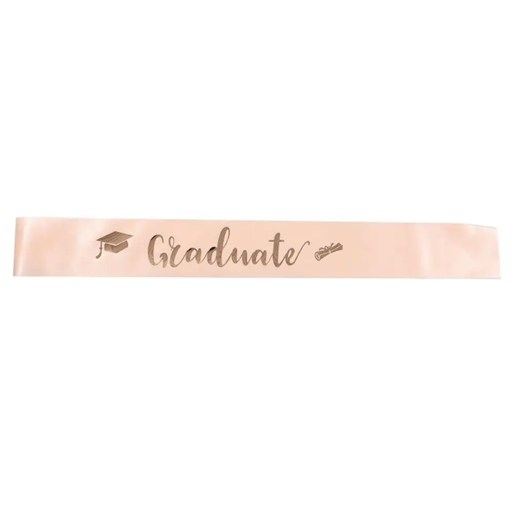 Belts Graduation Ceremony Supplies Graduated Shoulder Straps Shiny Gold Graduated Satin Sashes Graduation Ceremony Belts