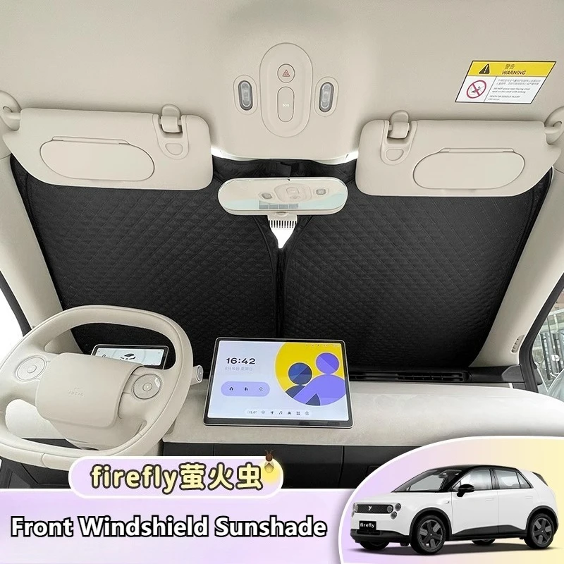Car Front Windshield Sunshade Sunroof Roof Sun Protection Heat Insulation Modification White Accessories for NIO Firefly