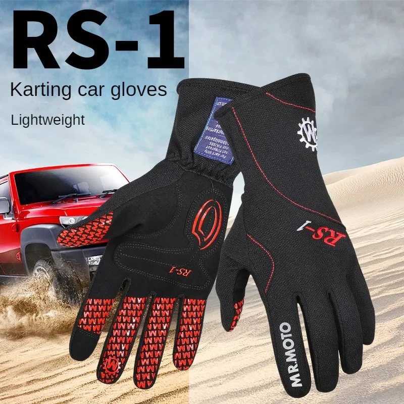 Motorcycle Kart Racing Gloves Off-road FIA Competition Special Gloves Wear-resistant Non-slip Breathable and Comfortable