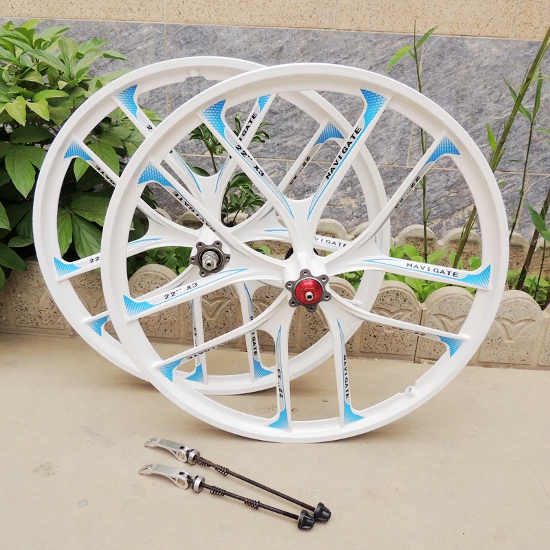 20 Inch Mountain Bike Magnesium Alloy Wheel 10 Spokes Rotary Hub Wheelset Bicycle MTB Disc Brake Rims Cycle Cycling Accessories