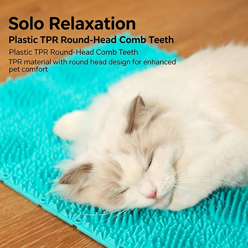 Pet Self-service Massage Brush Pet Hair Grooming Spliceable Toy Cats Massage Silicone Comb Brush Cat Grooming Accessories
