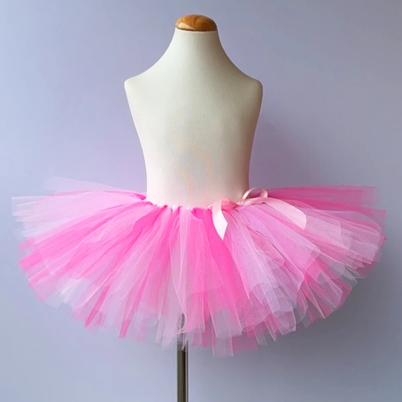 Kids Pink Pig Tutu Skirt for Baby Girls Piglet Dress Up Costumes Birthday Party Outfits Toddler Little Piggy Fluffy Ballet Tutus