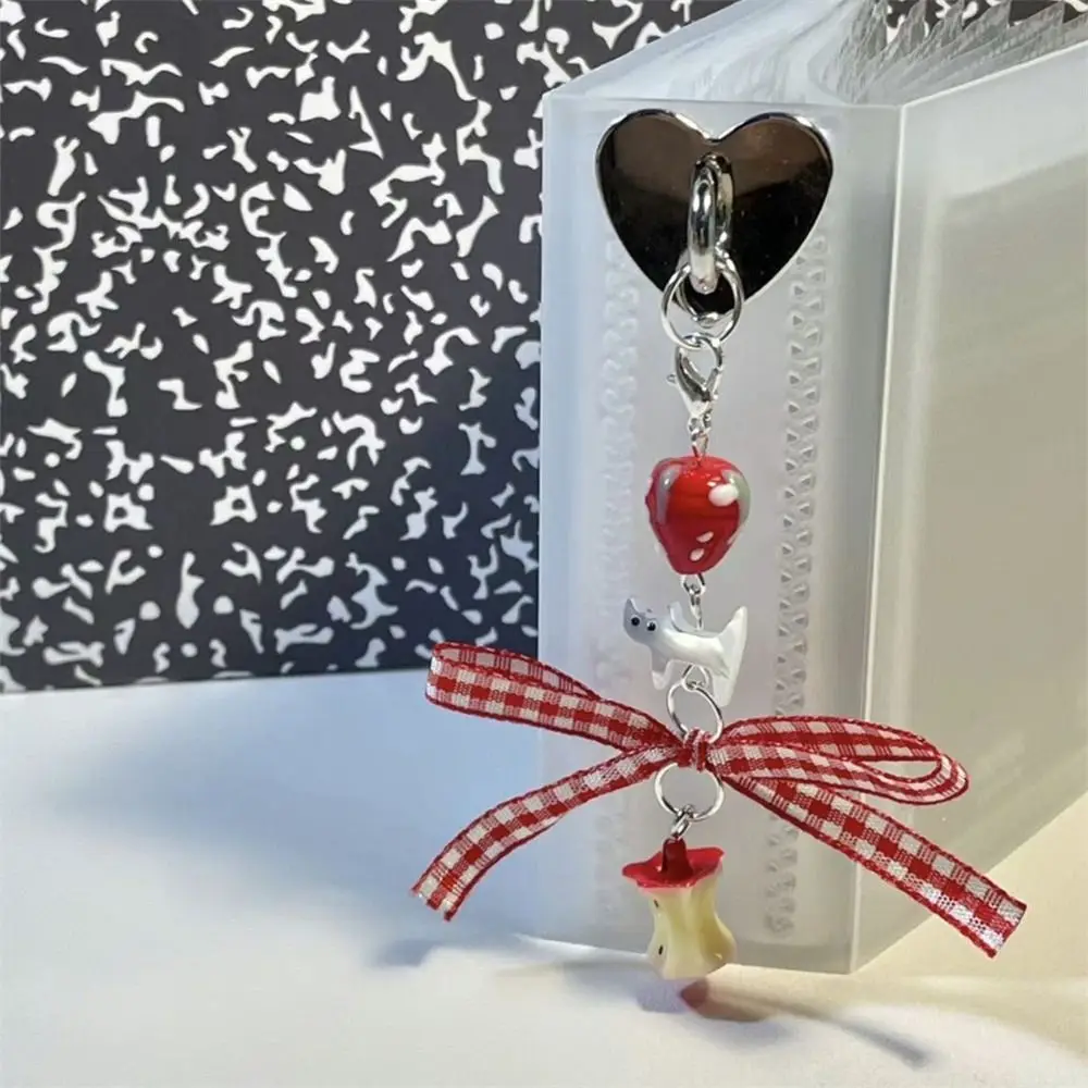 

Sparkling Y2K Phone Charms Pendant Cake Fish Beaded Phone Lanyard Anti-Lost Knotbow Phone Chain Jewelry Gifts