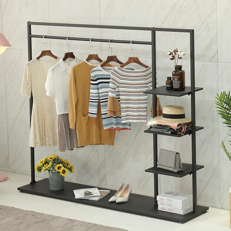 간단한 코트 걸이, 연철 침실 옷 걸이, 바닥에서 천장까지 가정용 수납 공간
