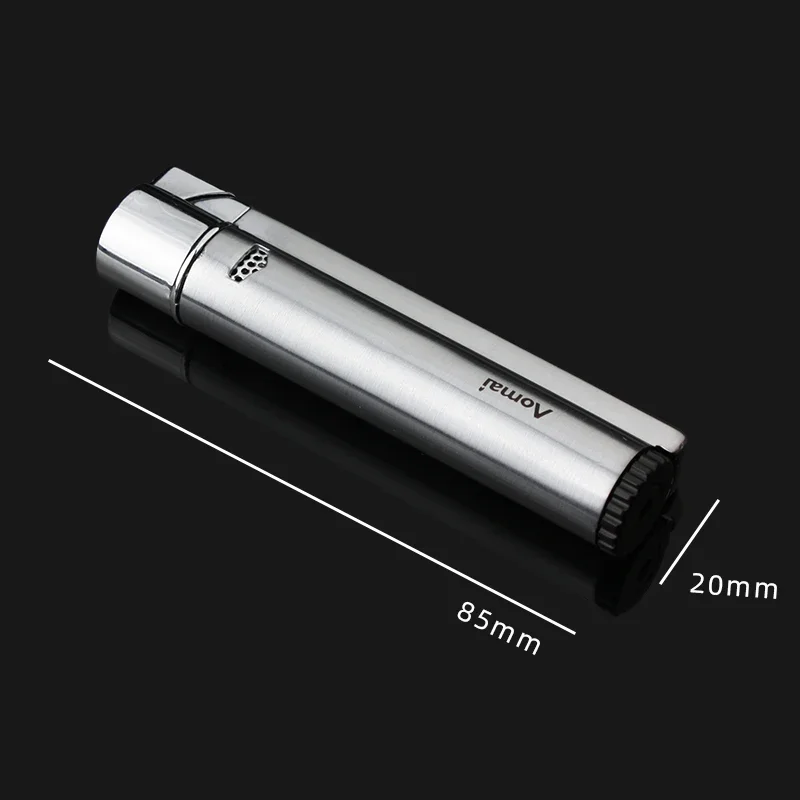 New Cigar Lighter Jet Flame Butane Gas Torch Lighter With Punch Metal Windproof Cigarette Lighter Cigar gadget For Gift