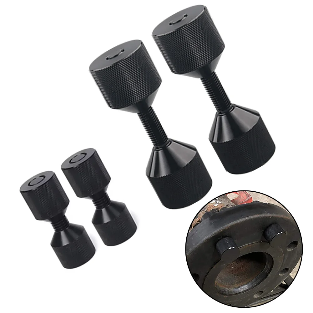 4pcs Flange Two Hole Alignment Pins 304 Stainless Steel 1-1/8'' And 1-5/8'' Diameter CNC-machined Locating Pins Fasteners