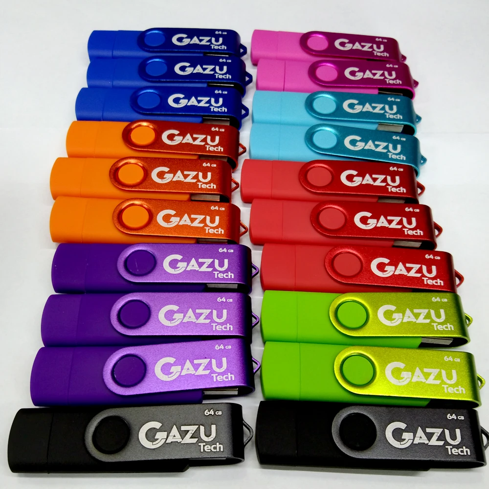 20 قطعة/الوحدة محرك فلاش معدني ملون للكمبيوتر USB 2.0 محرك القلم Usb فلاش عصا الذاكرة عصا التصوير شعار مخصص مجاني USB