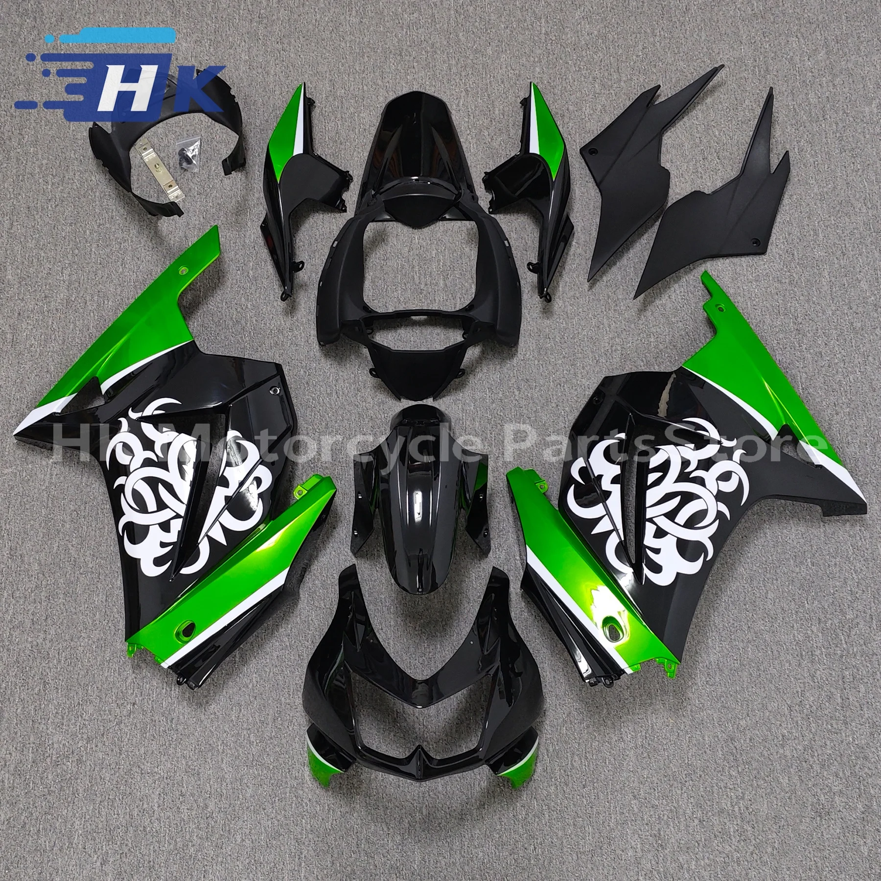 

Мотоциклетная литьевая форма, полный комплект обтекателей, подходит для ninja 250r ninja250 2008-2012 EX250 08 09 10 11 12 обтекателей