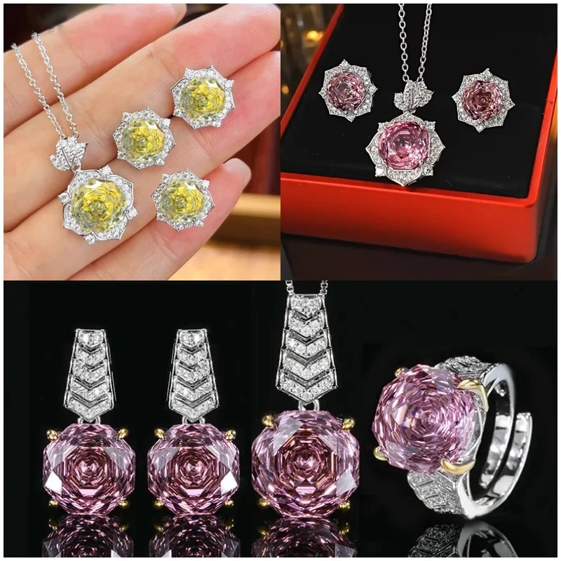 Excellent Natural Colorful Cubic Zirconia Stone Octagon Rose Cut High Carbon Diamond For diy Jewelry Setting&Custom