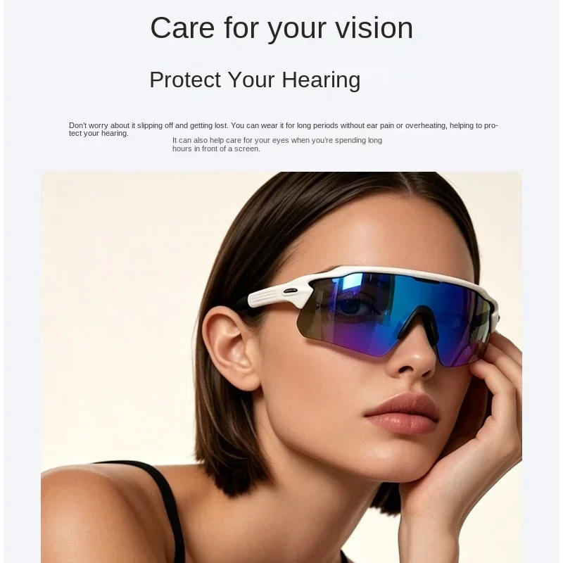 Bluetooth Smart Glasses HIFI Music Voice Assistant Hands-free Call Ultra-light Fashion Eyeglasses For Men Women Daily Use New