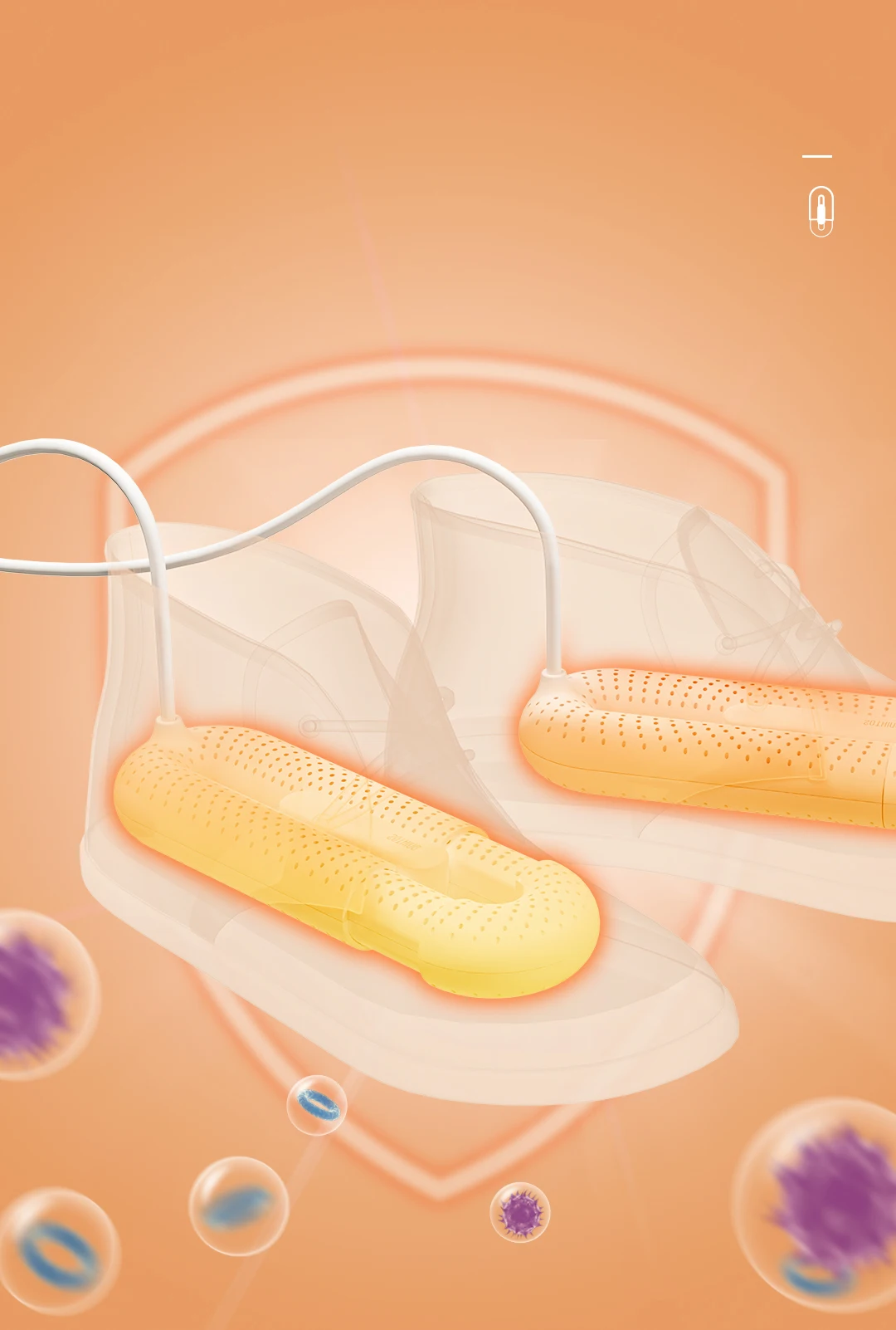 Xiaomi-secador de zapatos estirable sothing loop, calentador inteligente portátil, desodorización de ozono, temporizador retráctil multifunción