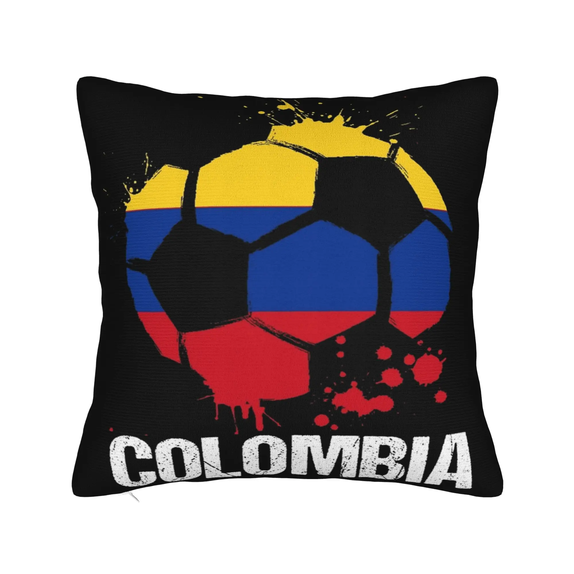 Decorative Pillowcases Colombia Flag Stuff Living Room  Pillow Case Cover Square Multiple Sizes