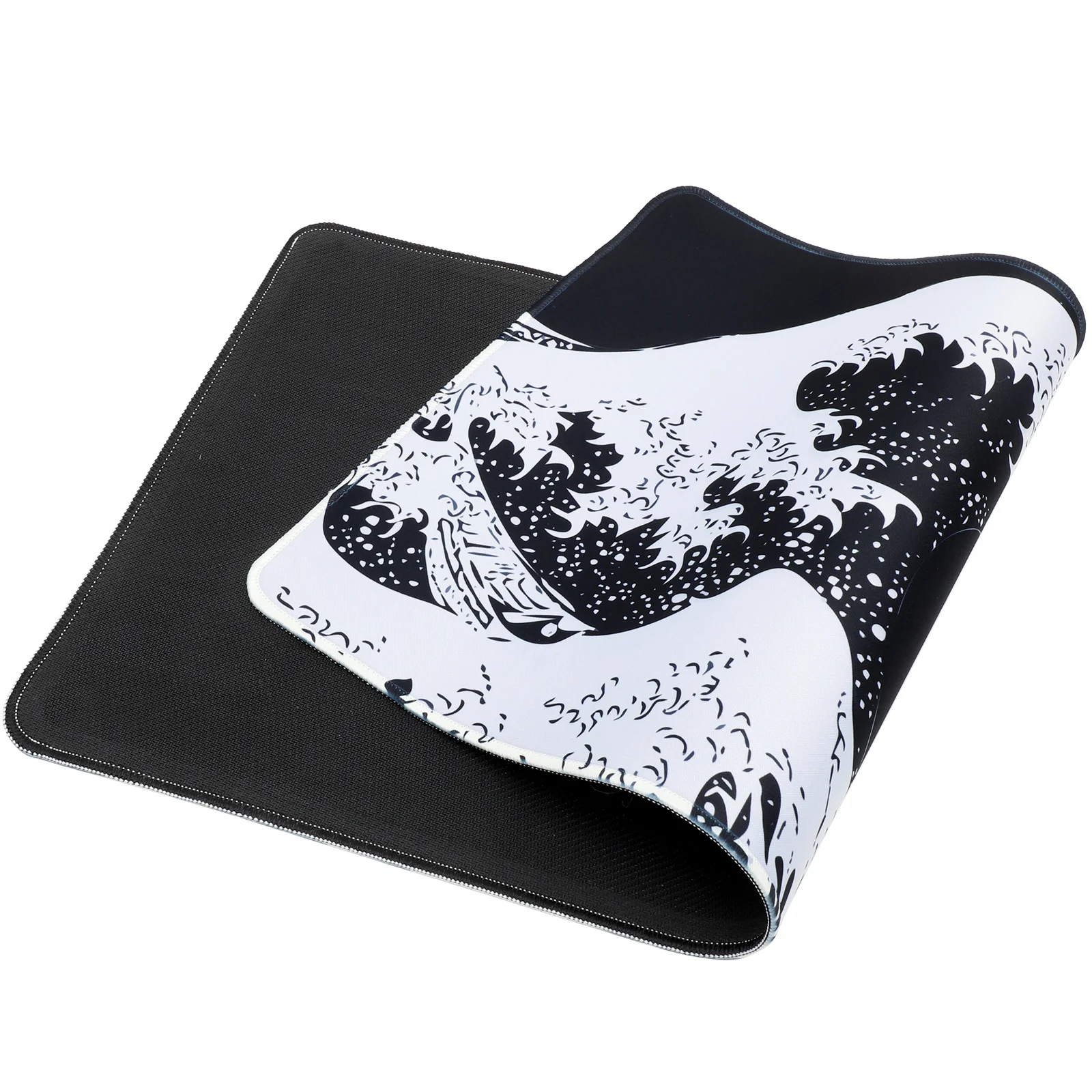 3Mm Thick Mouse Pad with Wave Pattern Rubber Base Anti-Slip Desktop Mat for Laptop Computer Gaming Office Desk Accessories