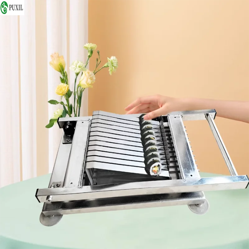 Máquina para formar y cortar rollos de sushi, máquina para envolver arroz con algas nori, fabricante de máquinas para preparar rollos de arroz y verduras