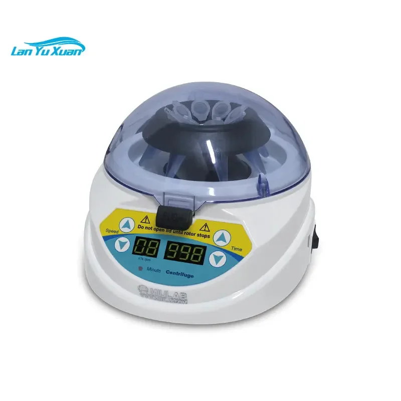 MINI-10K+ Mini Centrifuge equipped with 2 types of rotors and several types of tube carriers