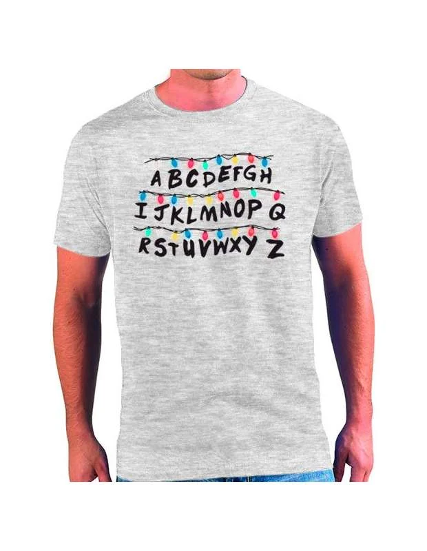 2026 حار بيع موضة جديدة الدراما التلفزيونية الطرفية غريب عيد الميلاد ضوء تي شيرت عيد الميلاد ضوء تي شيرت تي شيرت حجم كبير #3