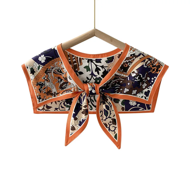 Poncho Shawl Summer Exterior Decoration Women's Scarf Spring and Autumn Thin Tashion Fake Collar Versatile Sun Protection Cape B