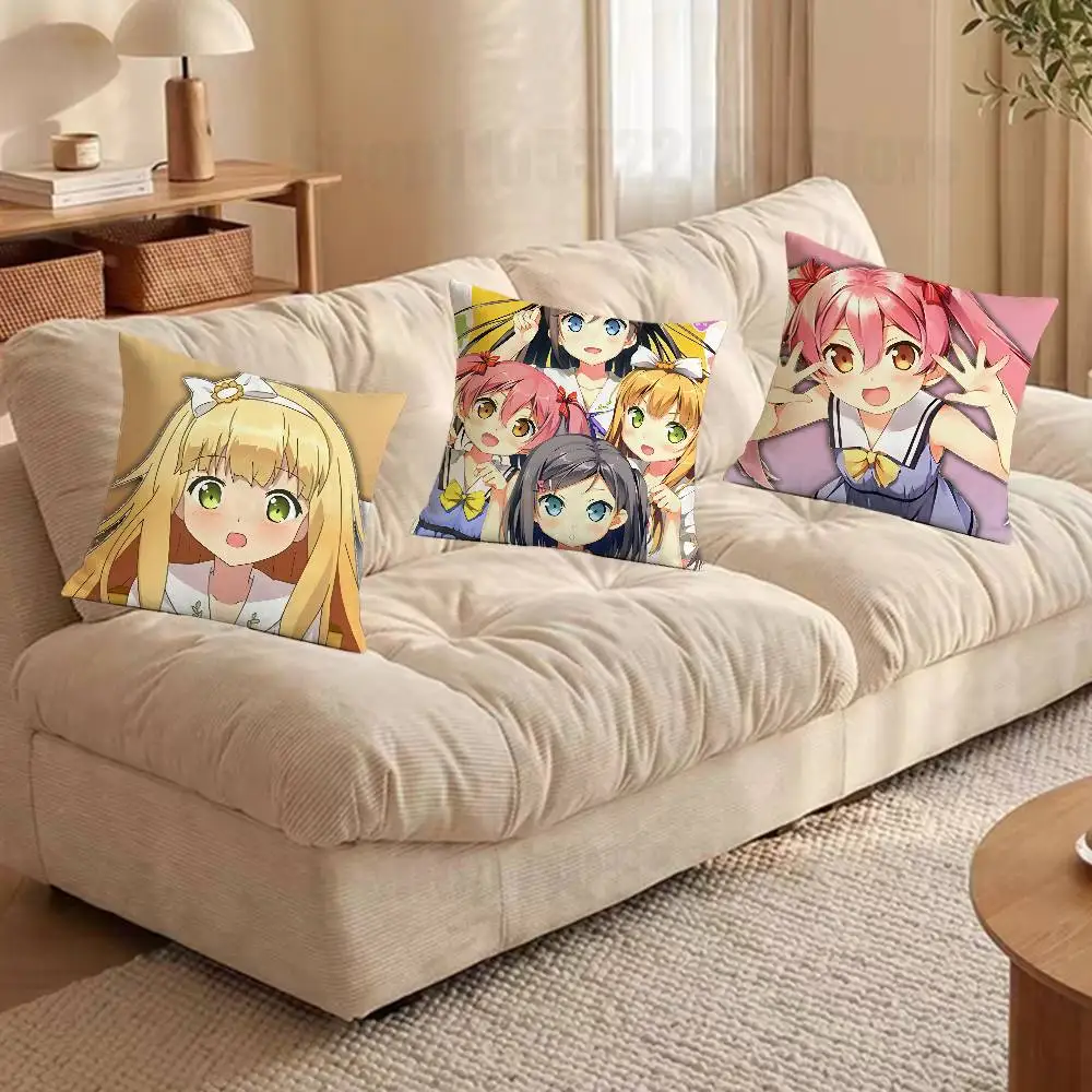 

HENTAI The S-Stony Cat Cartoon Printing Pillowcase Customized Pillow Cover for Sofa Home Decor