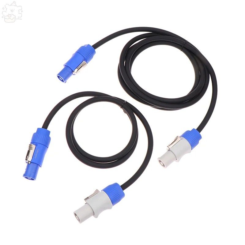 Câble de connexion d'alimentation noir à 3 cœurs, 1 pièce, câble d'extension monophasé PowerCON 3x1.5mm2 pour éclairage de scène, spectacle d'événements lumineux LED