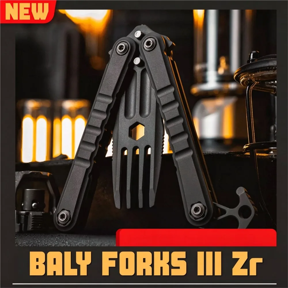 MOYEWORKS BALY FORHS 3.0 Zirconium Tuning Fork Integrated Tail Bottle Opener 6.35mm Bit Hole Window Breaker Bead Toys