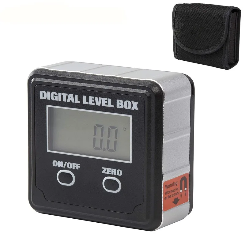 Angle Finder Level Gauge Bevel Digital Level Box Protractor Gage Inclinometer W Backlight Magnetic Base Tilt Direction Indicator