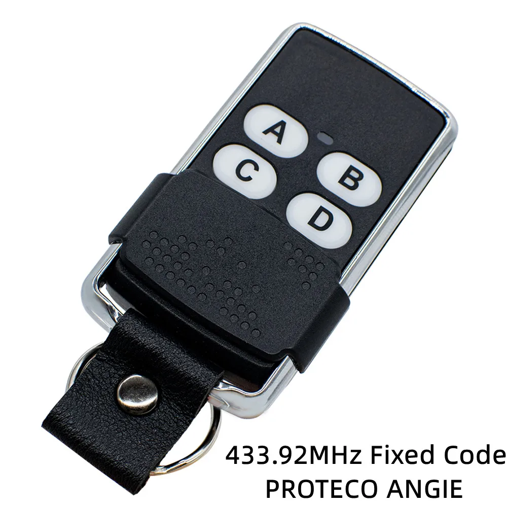 

PROTECO ANGIE Remote Control for Clone PROTECO TX433 PTX433 AZUL TX3 Garage Door Opener 433.92MHz Fixed Code