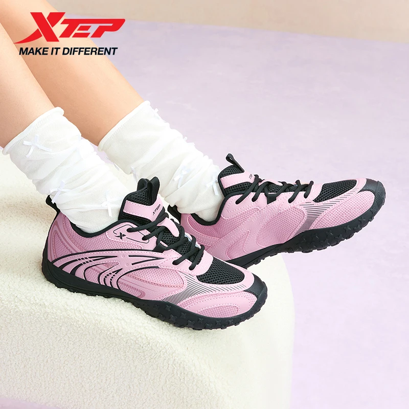 Xtep Women's Casual Shoes Lightweight Street Style Stability Breathable Shock Absorption Outdoor Rebound Sneakers 875418320013