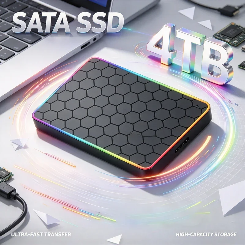 Element RGB Portable External Hard Drive, USB3.0, 500GB‑4TB, High Speed Plug & Play, Media Backup Storage for PC, Laptop & Mac