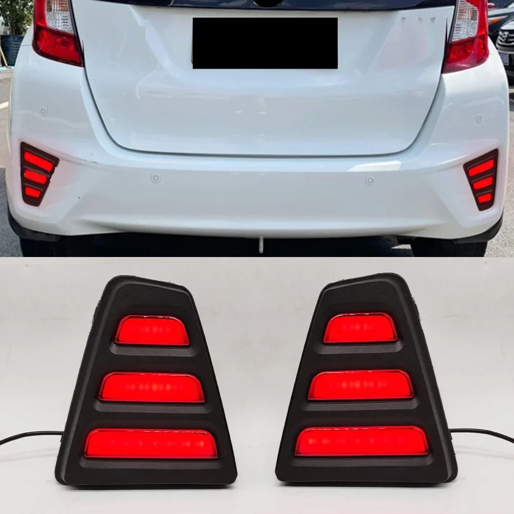 

Rear bumper light day light brake light Turn signal for Honda Fit Us version 2014 2015 2016 2017