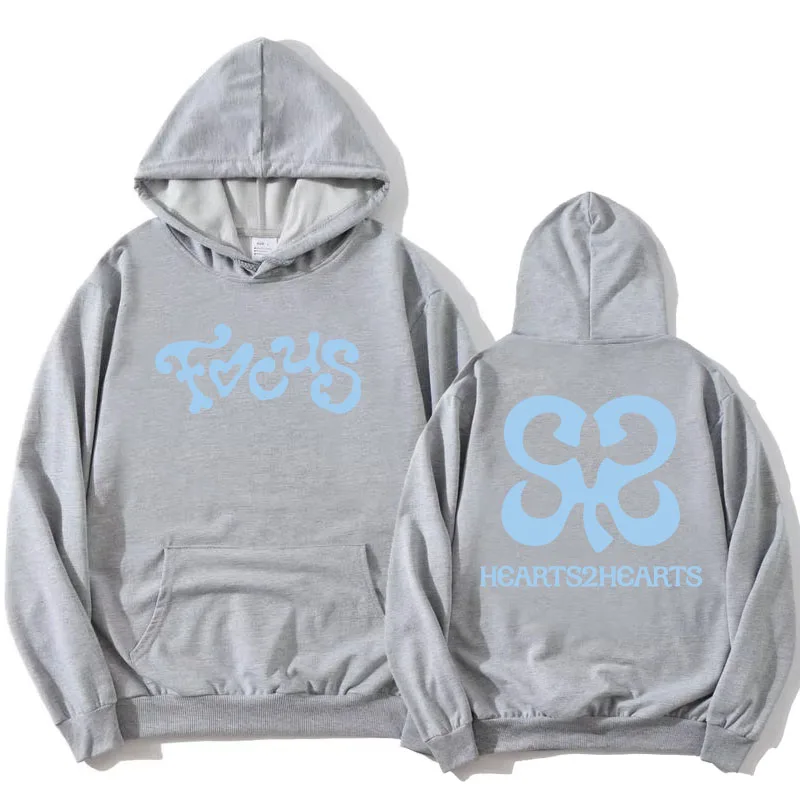 Hearts2Hearts h2h FOCUS フーディー パーカー hoodi Focus Hearts2Hearts Hoodies Korea Girls Band Fashion Sweatshirts