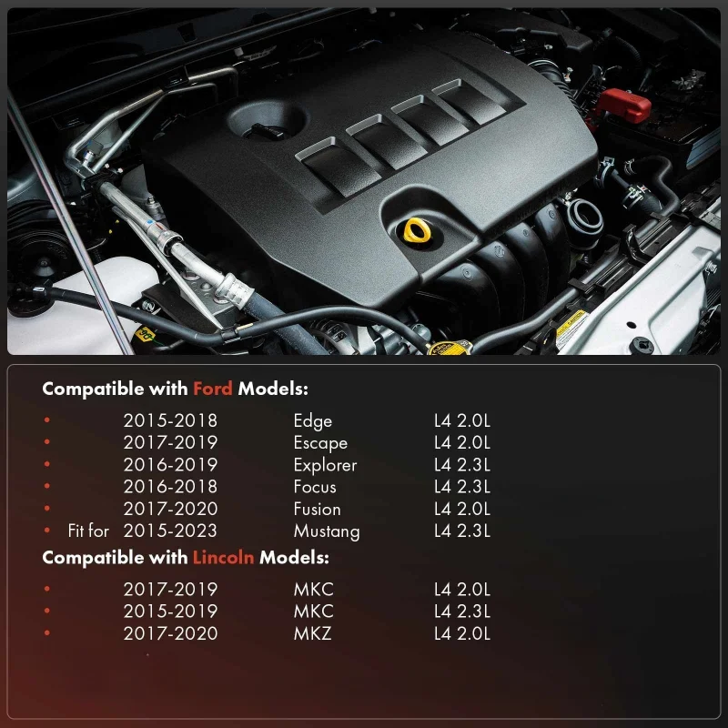 غطاء صمام محرك السيارة لفورد فوكس إيدج جالاكسي كوغا مونديو موستانج S-Max CJ5E6K271BE CJ5E6K271BF CJ5E-6K271-CA #5
