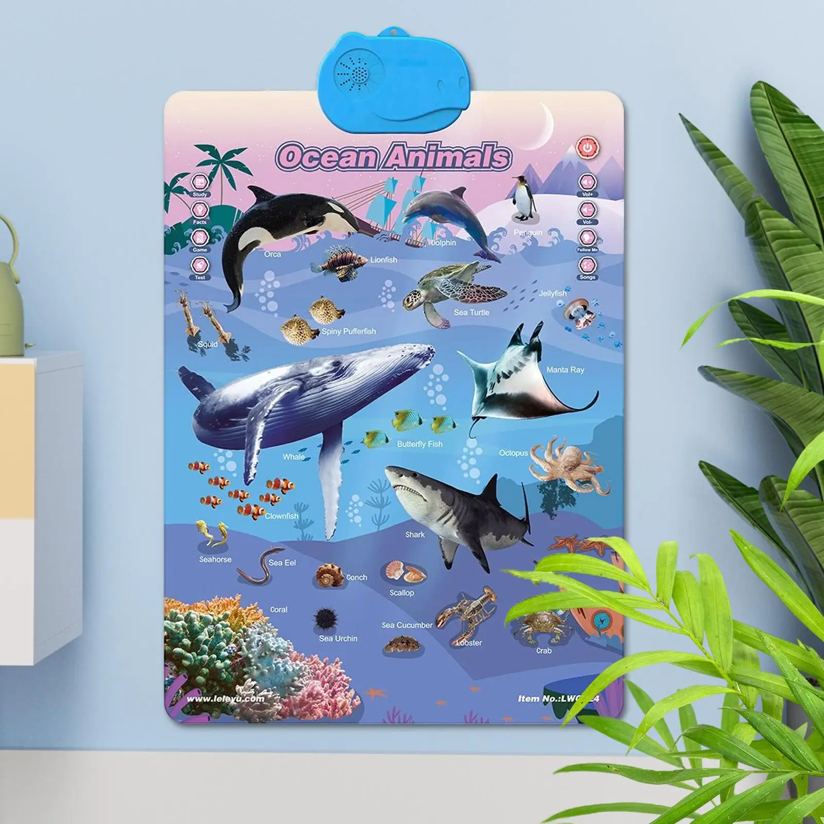 Poster per bambini che imparano, giocattoli interattivi per lo sviluppo divertente con suono, strumenti di lettura per bambini, per le vacanze, compleanni, casa, interni ed esterni