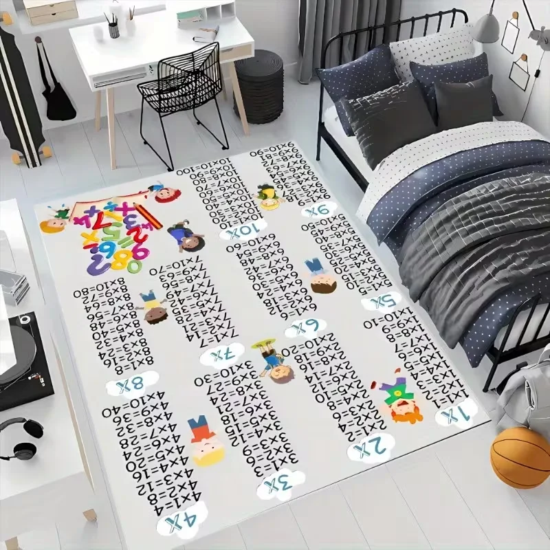 Educational ABC Game Mats with Interactive Learning of Alphanumeric Vehicles and Animal Sounds Carpet Game Room Mats Home Decor