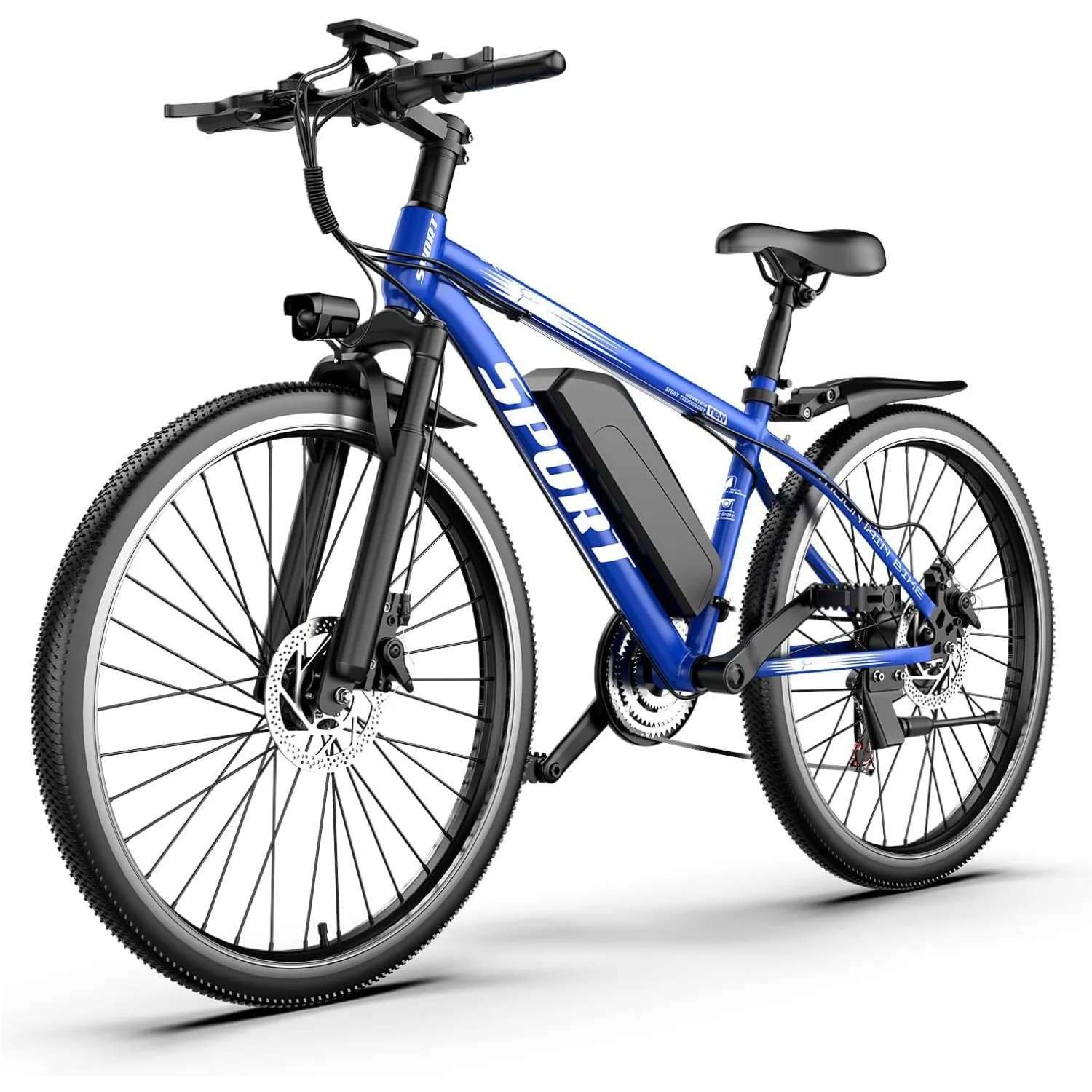 

Электровелосипед для взрослых, пиковая мощность двигателя 1500 Вт, скорость до 25 миль/ч, запас хода PAS до 65 миль, съемная батарея 48В 10Ач, усовершенствованный, индивидуальный дизайн