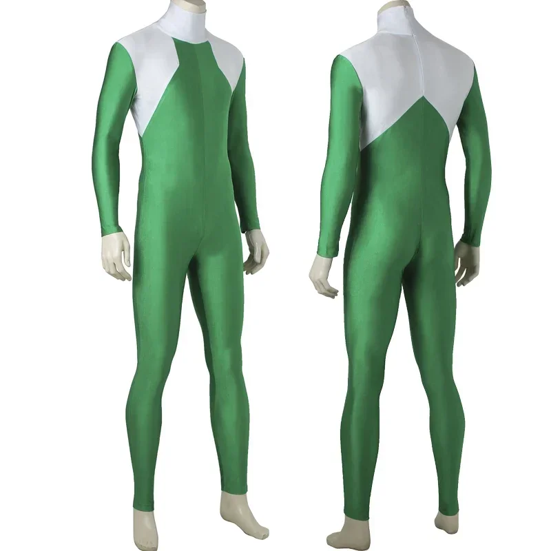 [Customized] Green Tommy Cosplay Costume Bodysuit Armor Belt Boots Full Set and Individual Items Are Sold Mighty Suit for Man view 3