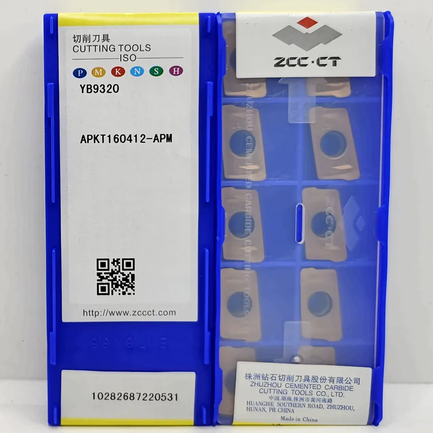 

APKT160412-APM YB9320 APKT160412-APM APKT160412 ZCC.CT CNC blade carbide inserts Milling inserts For Steel, Stainless steel