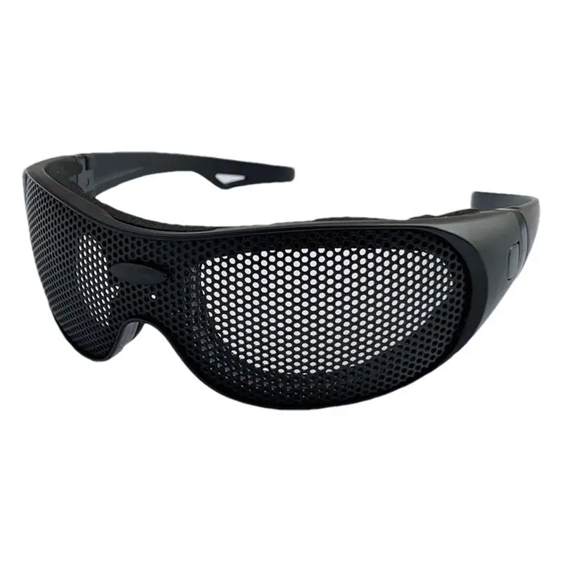 Protective Goggles Shock Resistant Metal Mesh Safety Glasses Anti Fog Safety Goggles Protective Eyewear Eye Protection Glasses